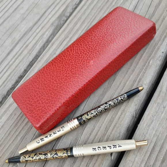 Vintage Writing Pen 14kt Gold Chanel No 5 Ink Set - Picture 5 of 16